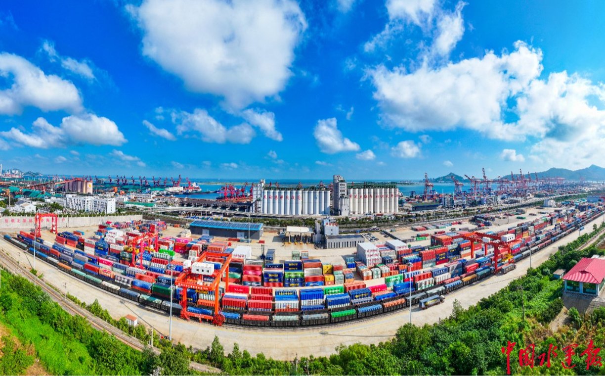 连云港中吉乌班列单月发运量首破500车
